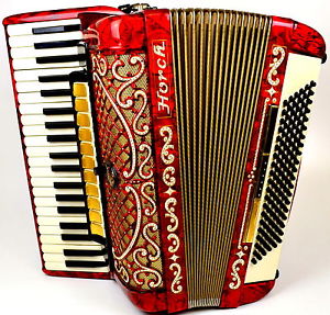 Akkordeon Horch 120 Bass 14 Registers Piano Accordion