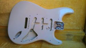 1961 Fender Stratocaster Body Pre-CBS Olympic White Vintage