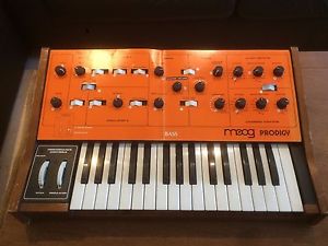 Moog Prodigy in Great Condition with Rare Set of Patch Sheets.