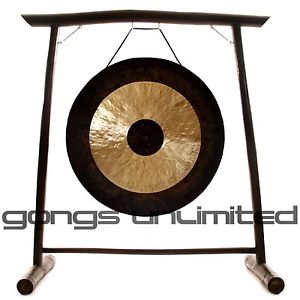 40" Chau Gong on the Vietnamese Bamboo Gong Stand with Mallet
