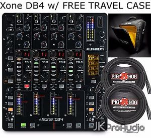 ALLEN AND HEATH XONE:DB4 DB4 DJ MIXER W FREE TRAVEL CASE & (2)25 foot XLR Cables