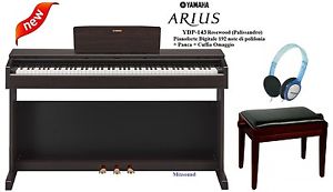YAMAHA Arius YDP143R PIANOFORTE DIGITALE 88 TASTI 192 NOTE CON PANCA E CUFFIA.
