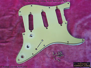 Vintage 1959 - 1963 Fender MINT GREEN Stratocaster pickguard strat PRE-CBS 1960