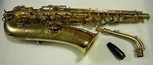 C G Conn satin Gold Plated 8M C Melody Tenor WONDERFUL - Demo video