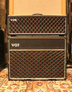 Vintage 1964 Vox AC30 Super Twin Top Boost Grey Panel JMI Head & Cab Amplifier