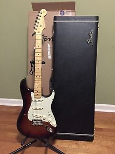 Fender American Deluxe Stratocaster Plus Electric Guitar Mystic 3-Color Sunburst