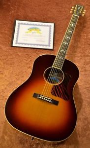 Gibson 75th Anniversary Advanced Jumbo Brown w/hard case Free shipping #E503