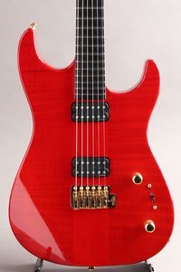 Marchione Guitars Neck Through Trans Red 2000s w/HardCase FREE SHIPPING #R368