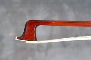 A fine German violin bow by Karl Wilhelm Knopf, 1850.