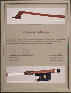 A rare French cello bow by Pierre Simon,ca.1860,SUPERB