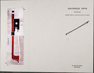 A very fine French certified violin bow by C.Thomassin,1910