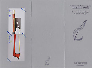 A very fine French certified violin bow by C.Thomassin,1910, NICE!