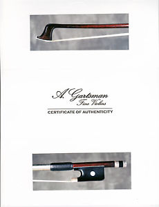 A fine, rare, certified old German violin bow by L. Bausch ca.1850. VERY NICE!