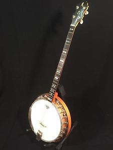 Vintage Maple Richelieu Plectrum Banjo, long neck c/w hard case