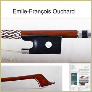 French violin bow by E.F. Ouchard, Raffin Certificate included !!