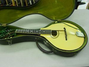 GIBSON A-3 Mandolin, Ivory finish, excellent cond, original case, MYSTERY mando