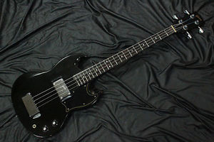 1972 Vintage Gibson EB-0 Original Black Finish Bass 4 String 1970s w/HSC