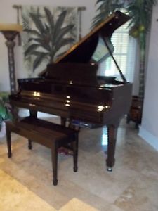 RARE STEINWAY L, CROWN JEWEL, MACASSER EBONY