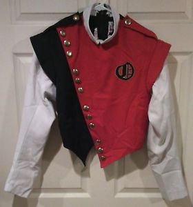 150 + Cesario Marching Band Uniform Jackets Theater Reenactment  Red White Black