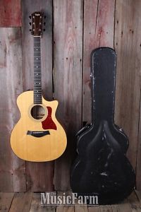 Taylor 314CE Grand Auditorium Cutaway Acoustic Electric Guitar w Hardshell Case