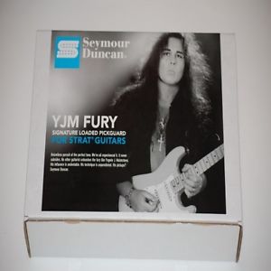 NEW Seymour Duncan YJM Fury Strat LOADED PICKGUARD Malmsteen 11203-33-WH-PGD