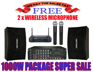 Singtronic Karaoke Package: KA-550EQ Mixer Amplifier + KS-550V Speaker + UHF-350