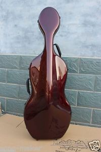 4/4 Cello Case Hard case Carbon Fiber Strong Light High quality wine Color New