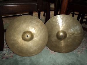 Vintage K Zildjian Istanbul 15" Hi Hat-SET-1960's Stamp-Real Nice Hats-WWSHIP!