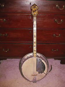 Vintage B&D (Bacon &  Day)Sultana Siver Bell #1 Tenor Banjo