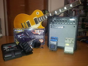 epiphone les paul Trans amber plus II e accessori