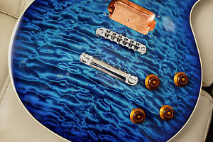 Warmoth Regal BODY 5A Quilt Maple w/ Gibson Les Paul Switch + Amber Knobs