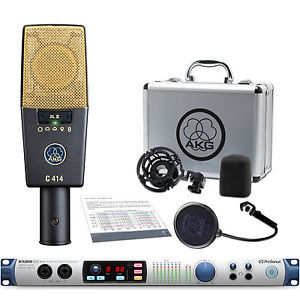 Presonus Studio 192 Recording Interface + AKG C414 XL II MultiPattern Microphone