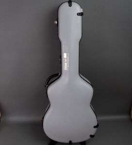 New Calton OM Acoustic Guitar Case Gray/Black - Made in Austin TX!