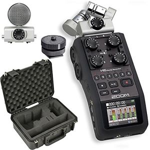 Zoom H6 Recorder & SKB 3I-1510H6SLR Waterproof H6 / DSLR Combo Case - Bundle