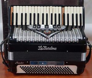 RARE LA BURDINA MAESTRO ACCORDION WITH CASE !!