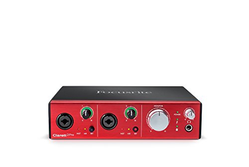 Focusrite Clarett 2Pre 10-In/4-Out Thunderbolt Interface with 2 Clarett Mic